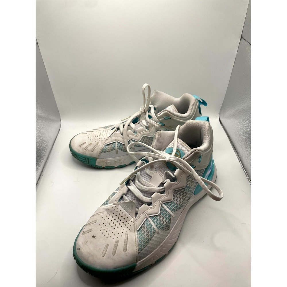 Adidas D Rose Son of Chi GY3264 Men 7.5 Sneaker Cloud White Aqua Basketball Shoe